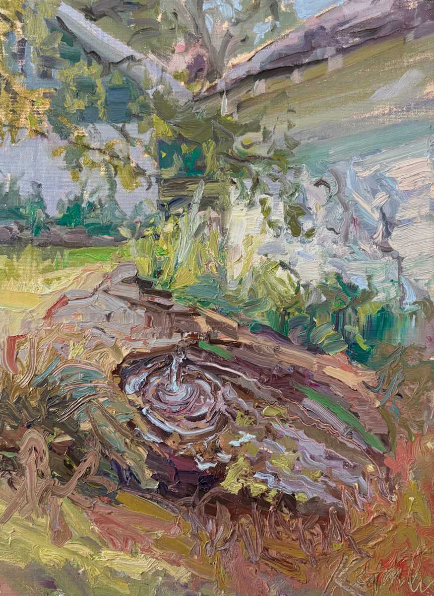 My Backyard Koi Pond by Kymberlee Stanley Studios Fine Art, Image 1.