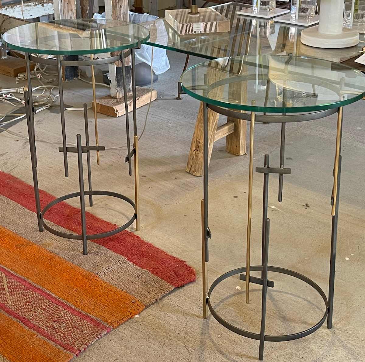 Cubist End Table, Round by reworksHome, Image 1.