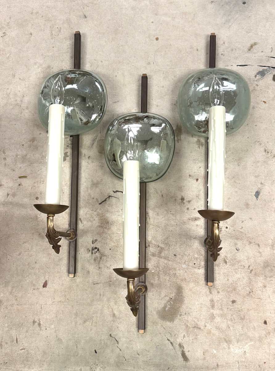 Mercury Glass Sconce by reworksHome, Image 1.