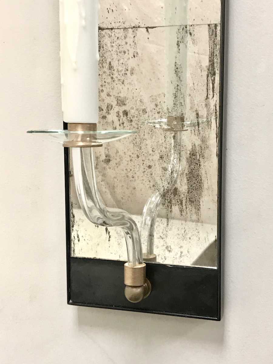 antique mirror sconce, Image 1.