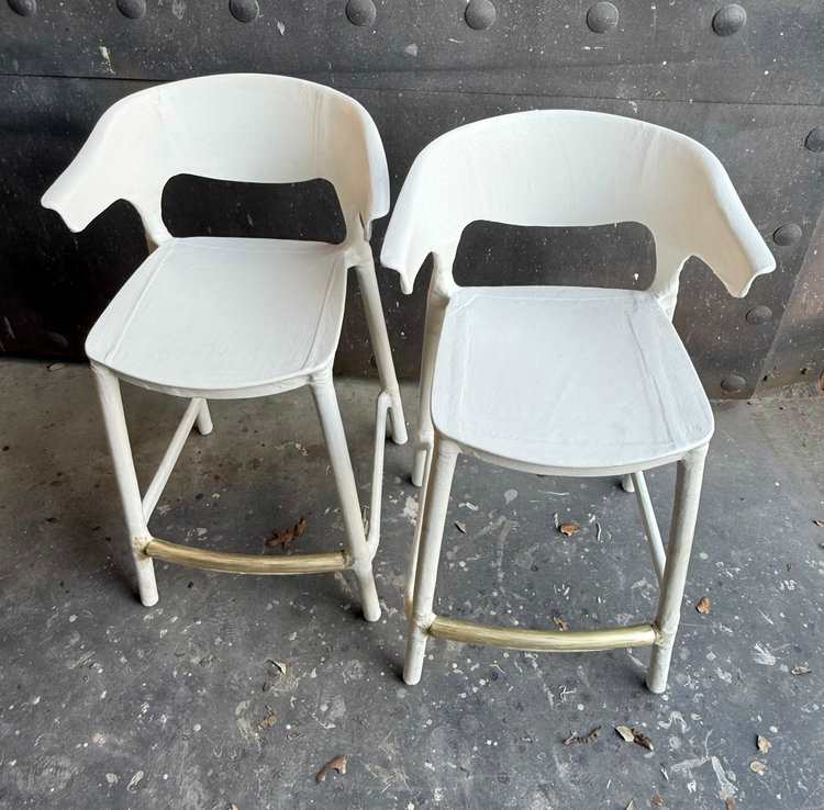 Plaster Stool by reworksHome, Image 1.