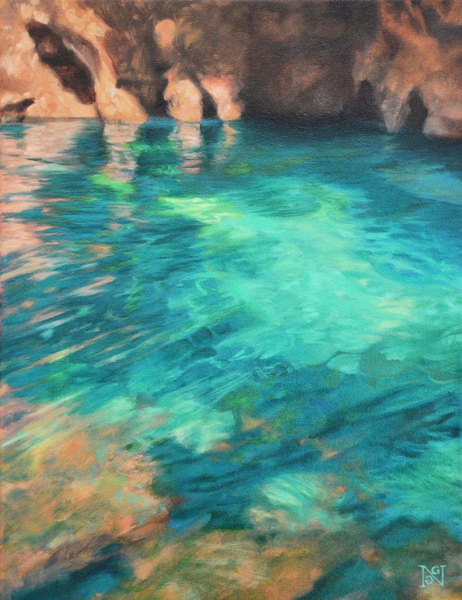 The Water in Lagos by Natalie George  Image: Oil on Canvas