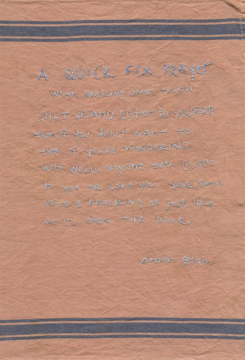 A Quick Fix Prayer by Meirav Ong 