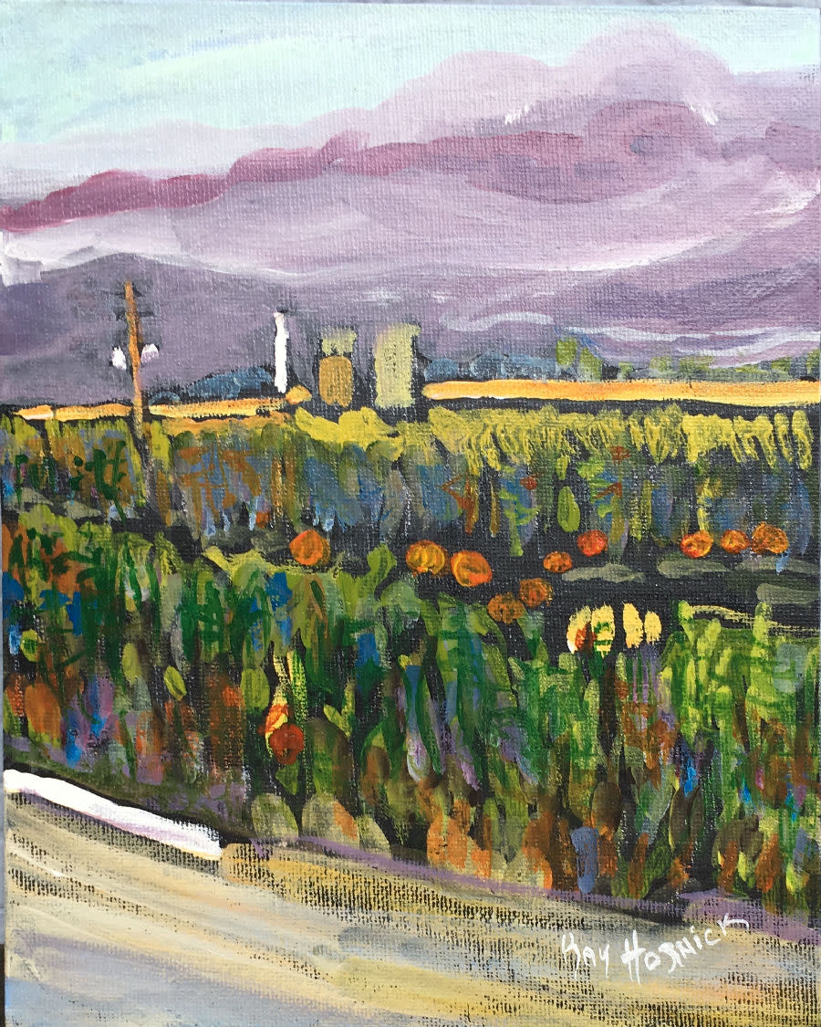 Corn & Pumpkins by Kay Hornick, Image 1.