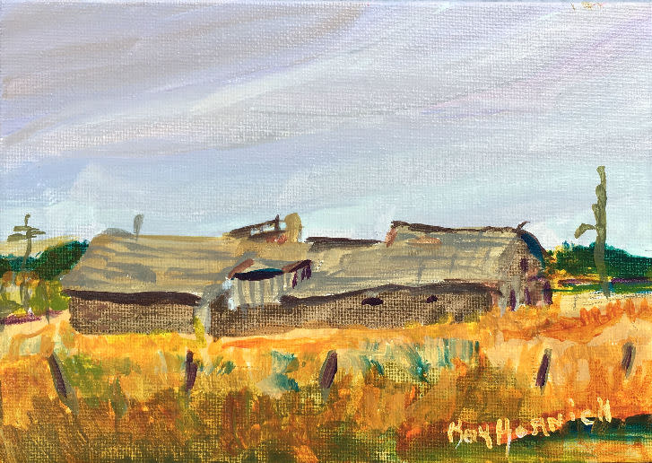 Sadly Sagging Barn by Kay Hornick, Image 1.