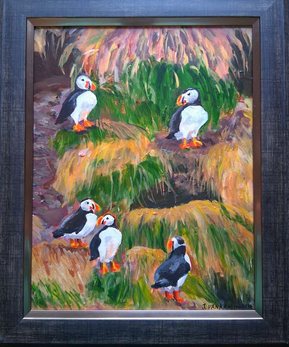 Atlantic Pufflins by Joan van Kralingen, Image 1.