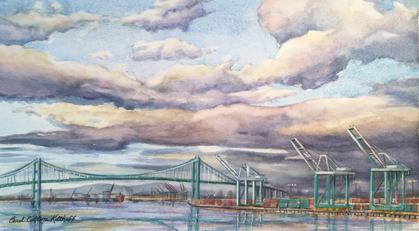 Clouds over Port by Carol Cottone-Kolthoff 