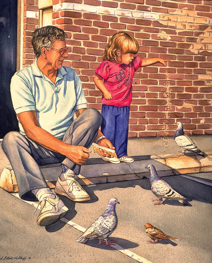 Dad and Katie by Carol Cottone-Kolthoff 