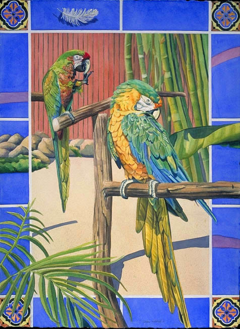 Catalina Parrots by Carol Cottone-Kolthoff 