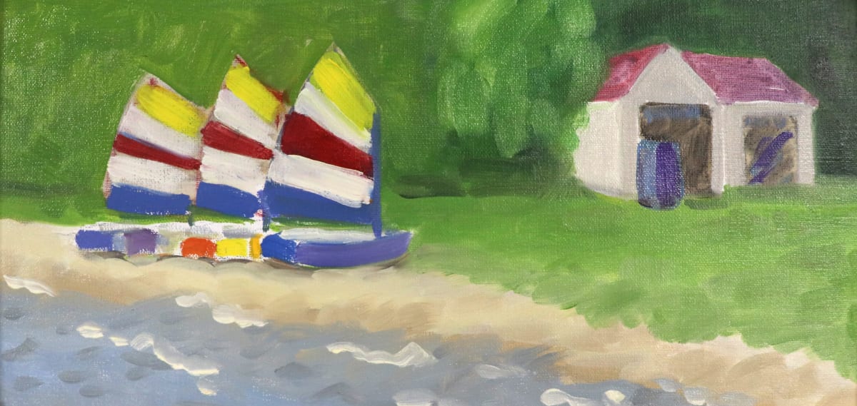 Sailing on the Bay by Judy Kelly  Image: Sailboats at Northport, Michigan
