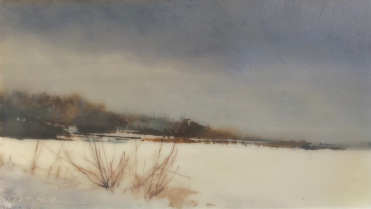 MARCH ENCAUSTIC I by Charlie Hunter 