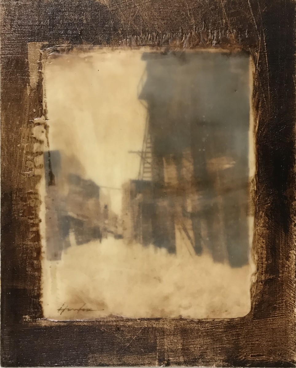 CANAL STREET ENCAUSTIC by Charlie Hunter 