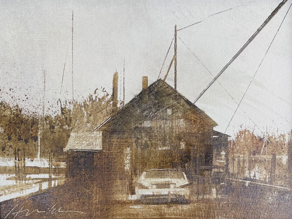 Engine Repair Shop (With Mercedes) by Charlie Hunter, Image 1.