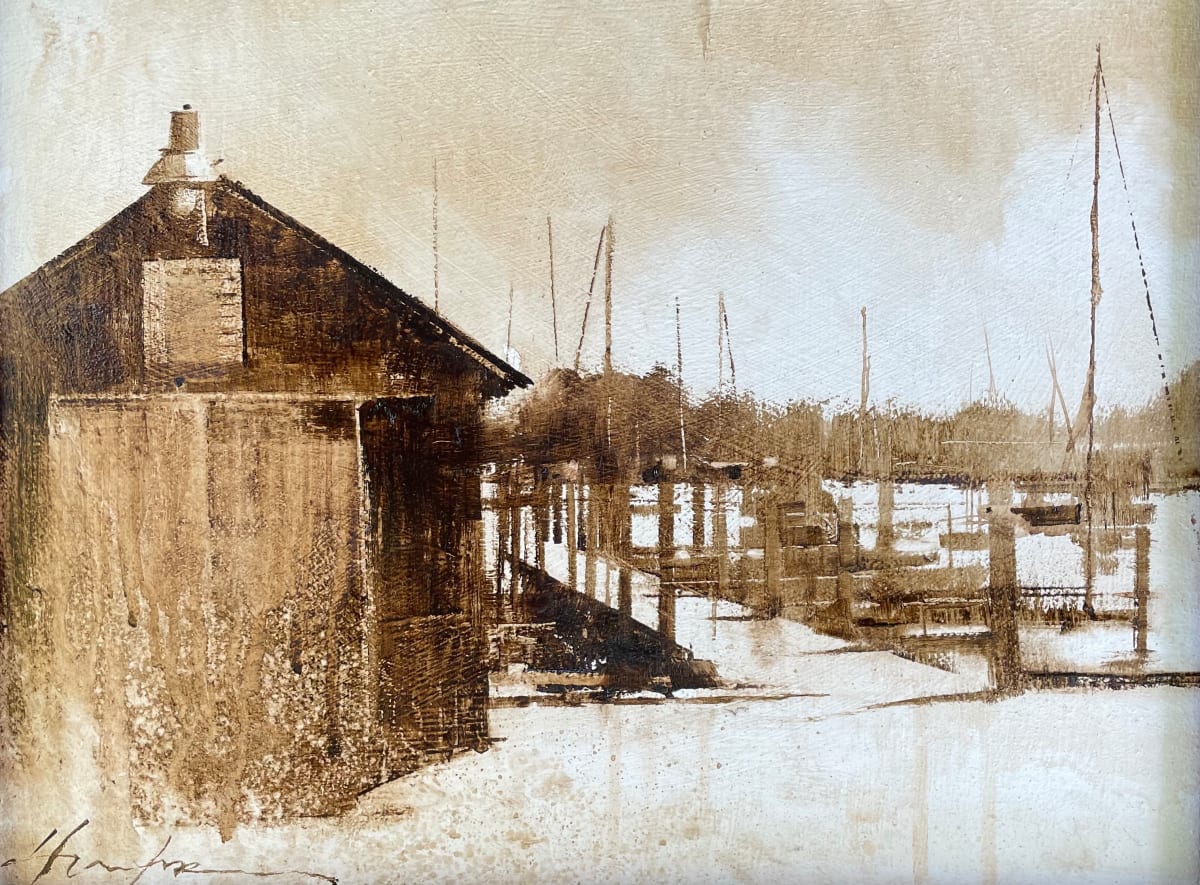 Shed by the Dock, Oxford by Charlie Hunter, Image 1.