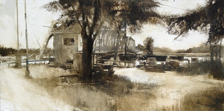 EASTON BRIDGE (VANISHING LANDSCAPE) by Charlie Hunter 