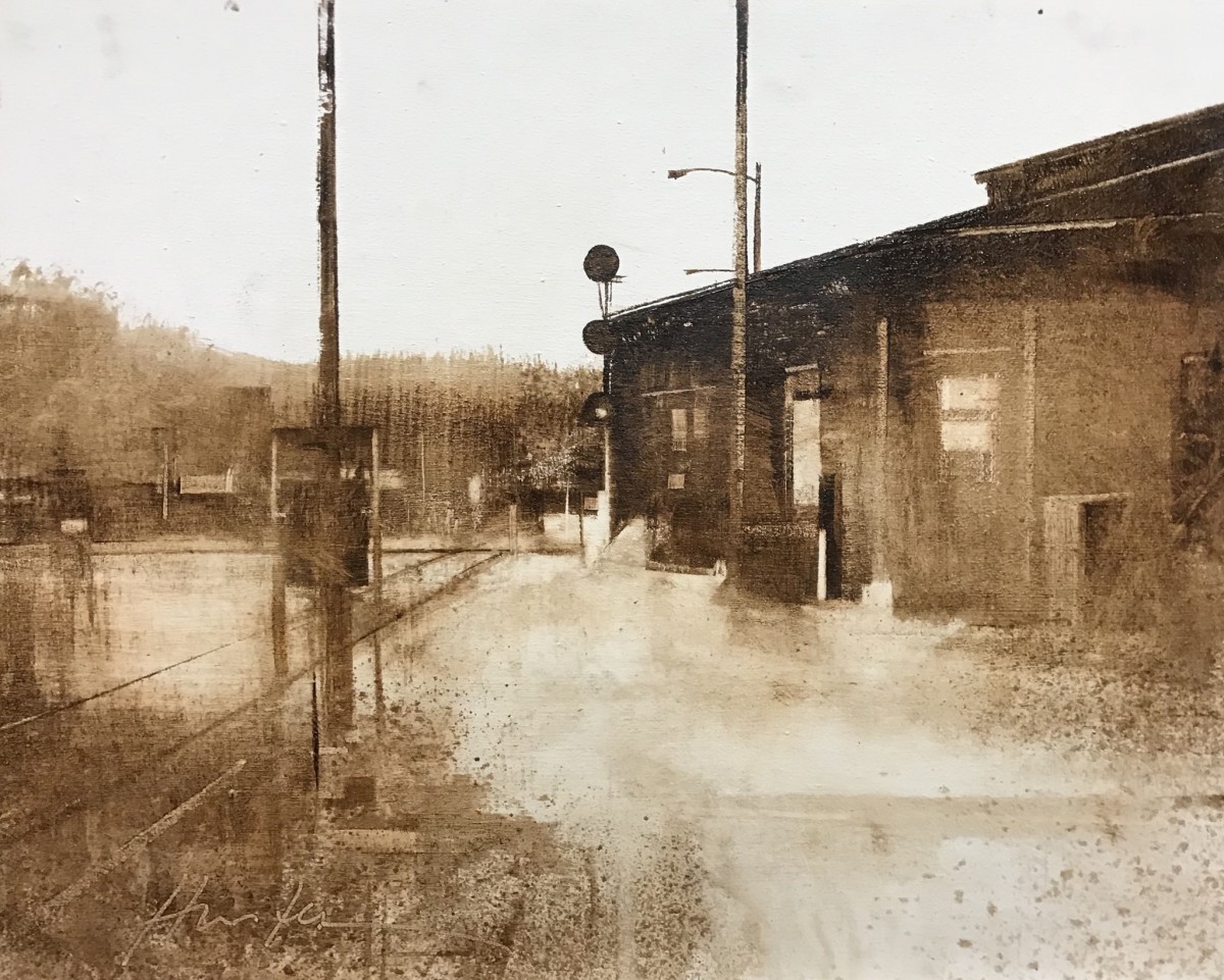 BELLOWS FALLS, VT DEPOT, MAY, 2018 by Charlie Hunter 