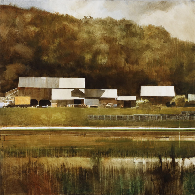 HARLOW FARM (EYES ON LAND TRIPTYCH 1) by Charlie Hunter 
