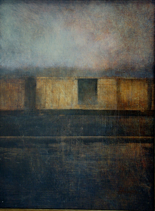 BOXCAR SUNSET (AKA BOXCARS IN GLOAMING) by Charlie Hunter 