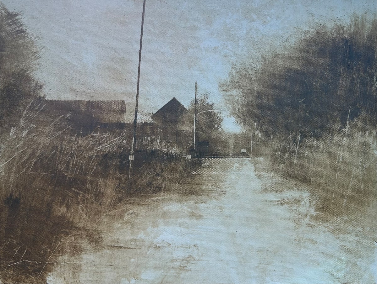 SUN SETTING ON A SIDE ROAD by Charlie Hunter, Image 2.
