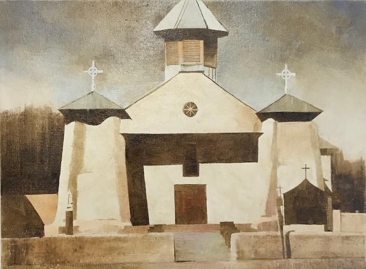 OUR LADY OF GUADALUPE, PERALTA (STUDY) by Charlie Hunter 