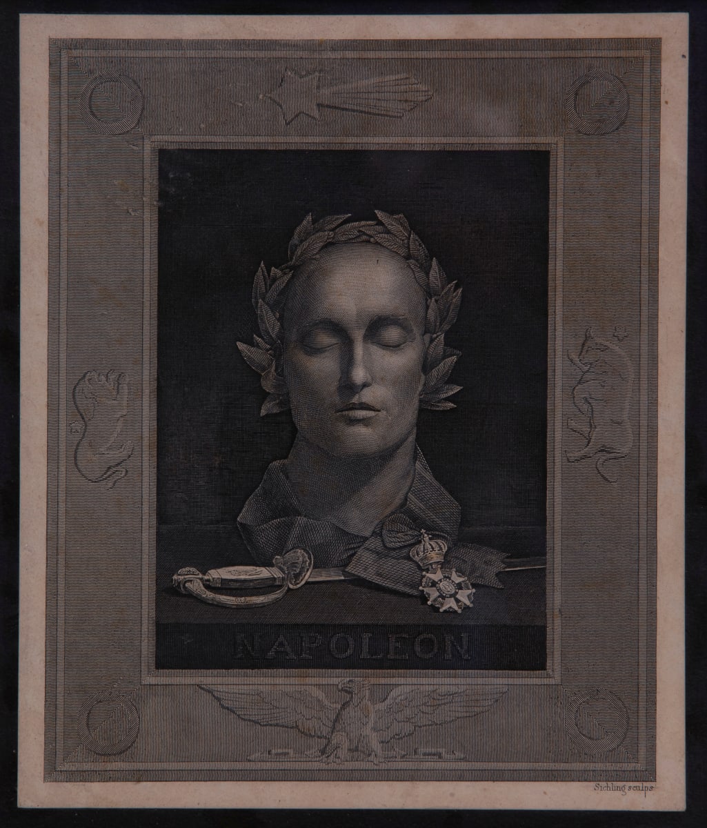 Death Mask of Napoleon by Luigi Calamatta 