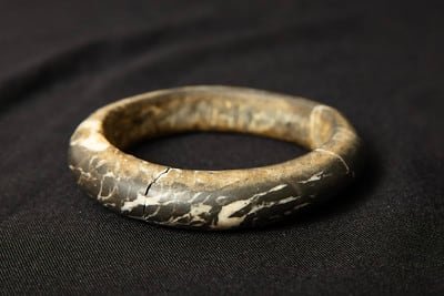 Untitled (Ancient African Stone Arm Bracelet or Armband) by Artist Unknown 