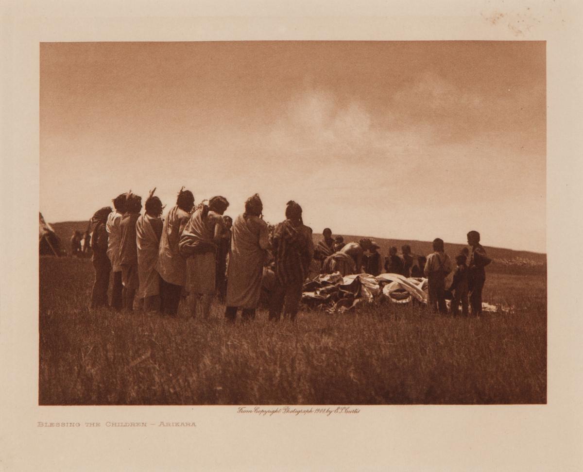 Blessing The Children-Arikara, 1908; by Edward S. Curtis 