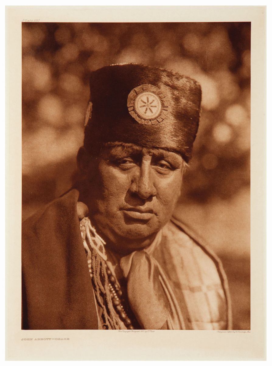 John Abbott-Osage by Edward S. Curtis 