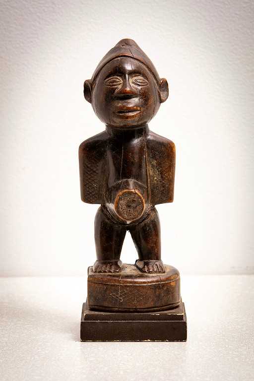 Untitled (African Bakongo Tribe Protective Male Statue) by Artist Unknown 