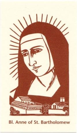 Untitled (Bl. Anne of St. Bartholomew) by Constance Mary Rowe also known as Sister Mary of the  Compassion, O.P. 