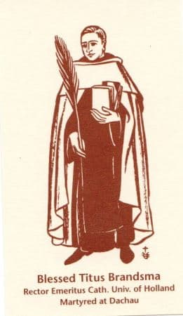 Untitled (Blessed Titus Brandsma) by Constance Mary Rowe also known as Sister Mary of the  Compassion, O.P. 