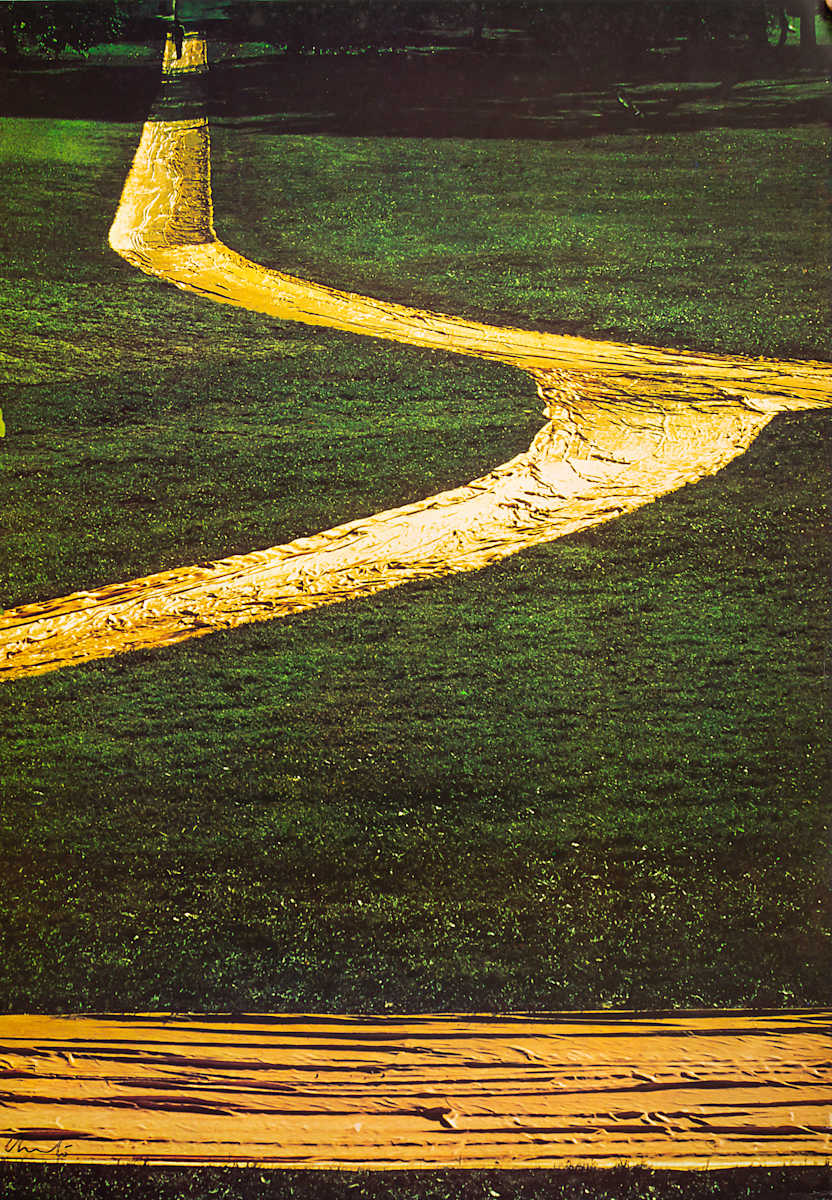 Untitled (Poster Wrapped Walkways, Loose Parks, Kansas City, Missouri) by Christo & Jeanne-Claude 
