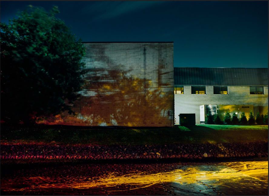 Commercial Building With Decorative Pond, Secaucus, NJ by Stephen Fretz 