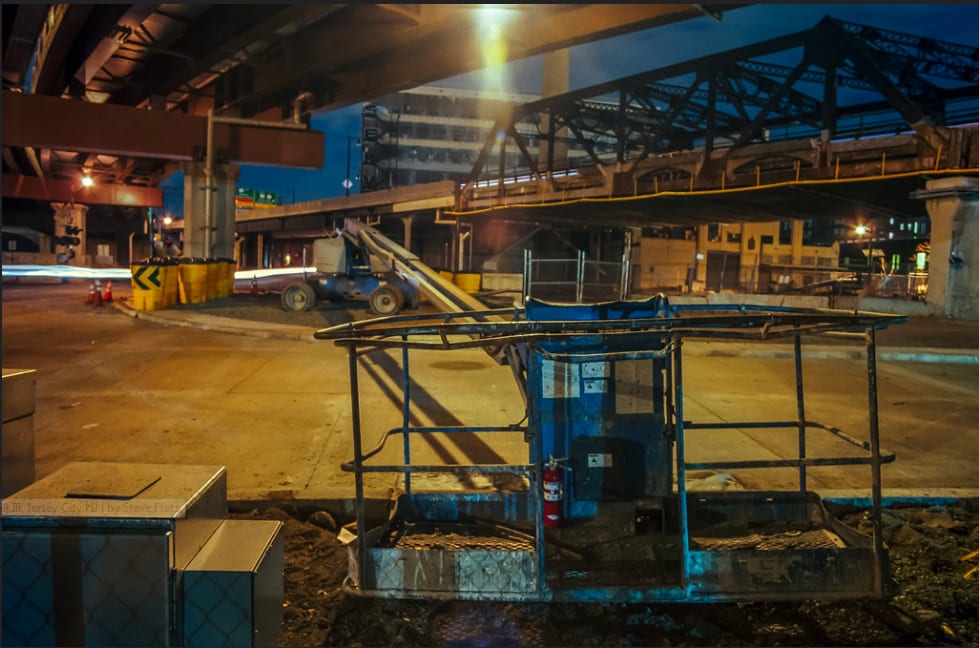 Construction Under Route 7, Jersey City NJ-1 by Stephen Fretz 