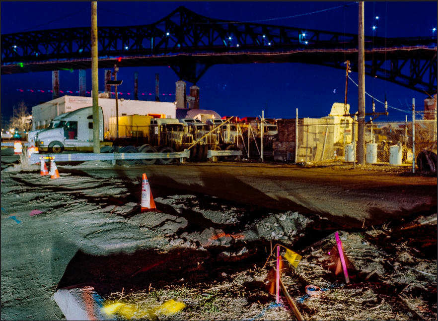 Construction On Duncan Avenue, Jersey City NJ by Stephen Fretz 