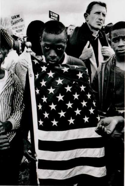 Protest March from Selma to Montgomery, Alabama, USA by Bruce Davidson 