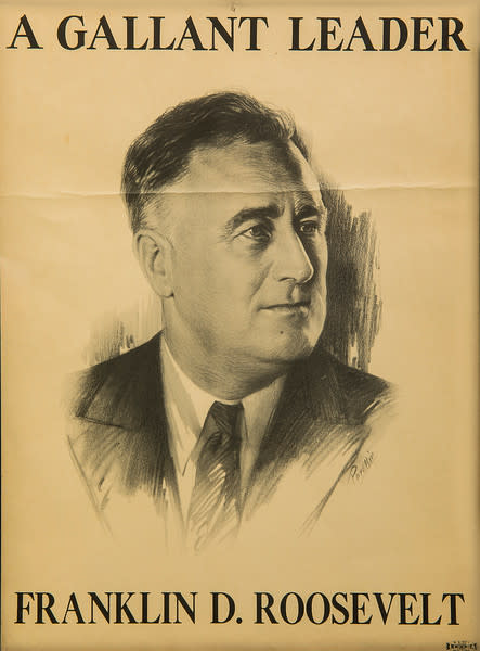 Untitled (A Gallant Leader, Franklin D. Roosevelt) by Artist Unknown 