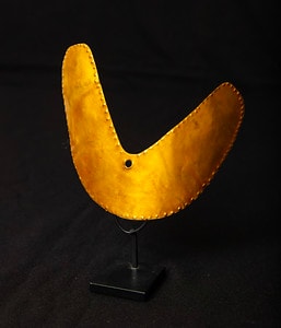 Untitled (Pre-Columbian Hammered Gold Pendant) by Artist Unknown 