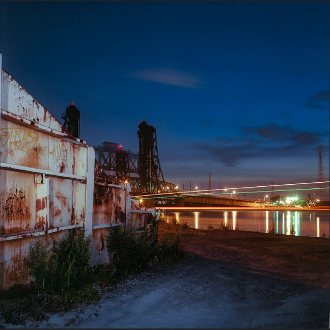 Hackensack River Sunset, Jersey City NJ by Stephen Fretz 