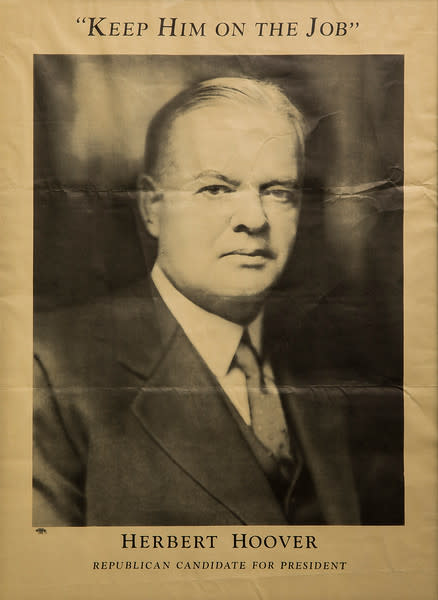 Untitled (Keep Him on the Job--Herbert Hoover) by Artist Unknown 