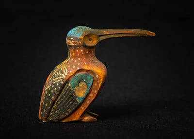 Untitled (Mi'kmaq Wood Carved Hummingbird) by Artist Unknown 