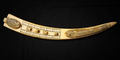 Untitled (Eskimo Ivory Cribbage Board) by Artist Unknown, Image 1.