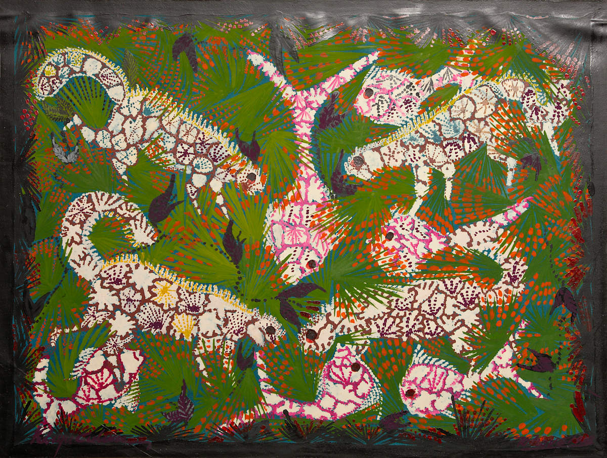 Untitled (4 Reptiles and 6 Fish) by Kidiyu Culina, Image 2.