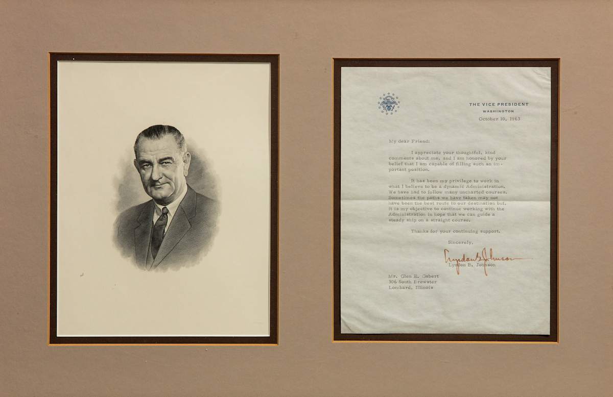 Untitled (Lyndon B. Johnson "Thank you" Letter) by Artist Unknown, Image 1.