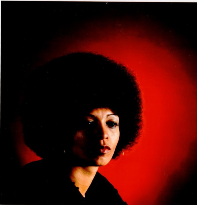 American political activist Angela Davis by Philipe Halsman 