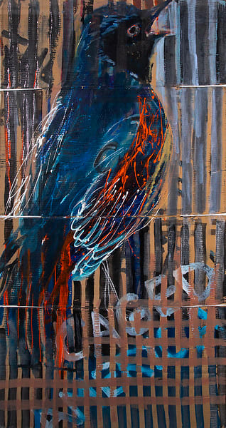 Caged America (Blue Bird) by Henrietta Mantooth 
