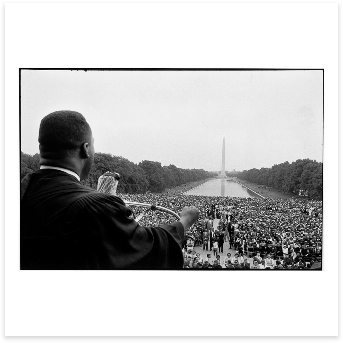 Martin Luther King speaking to the crowds at the Prayer Pilgrimage for Freedom. Washington DC, USA. May 17th, 1957 by Bob Henriques 