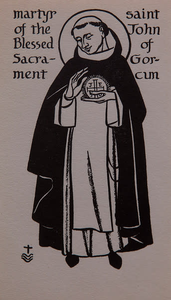 Untitled (Holy Cards--Martyr of the Blessed Sacrament) by Constance Mary Rowe also known as Sister Mary of the  Compassion, O.P. 