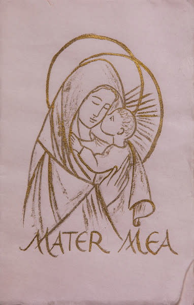 Untitled (Mater Mea) by Maria Immaculata Tricholo also known as  Sister Mary Gemma of Jesus Crucified, O.P. 