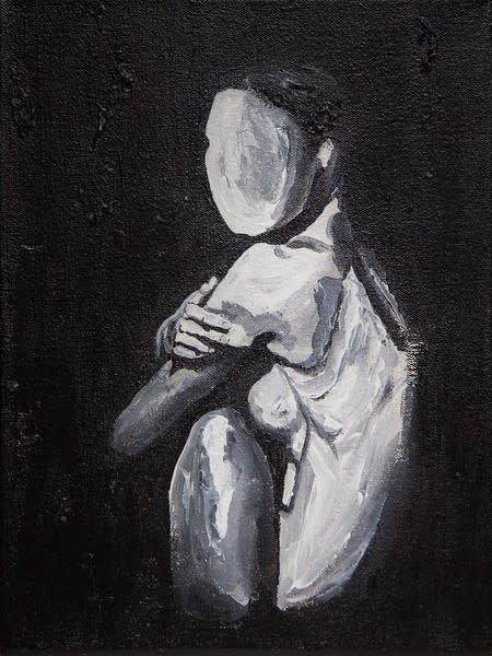 Untitled (Black and White Nude) by Kimberly Parra 